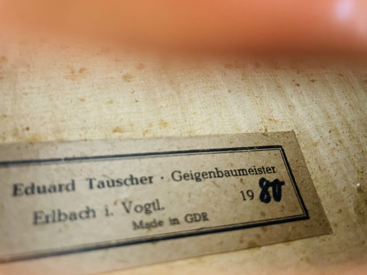 早い者勝ち 専門店チェック済 ビオラ ヴィオラ Eduard Tauscher Erlbach i. Vogtl 1980ケース 現状品の画像8