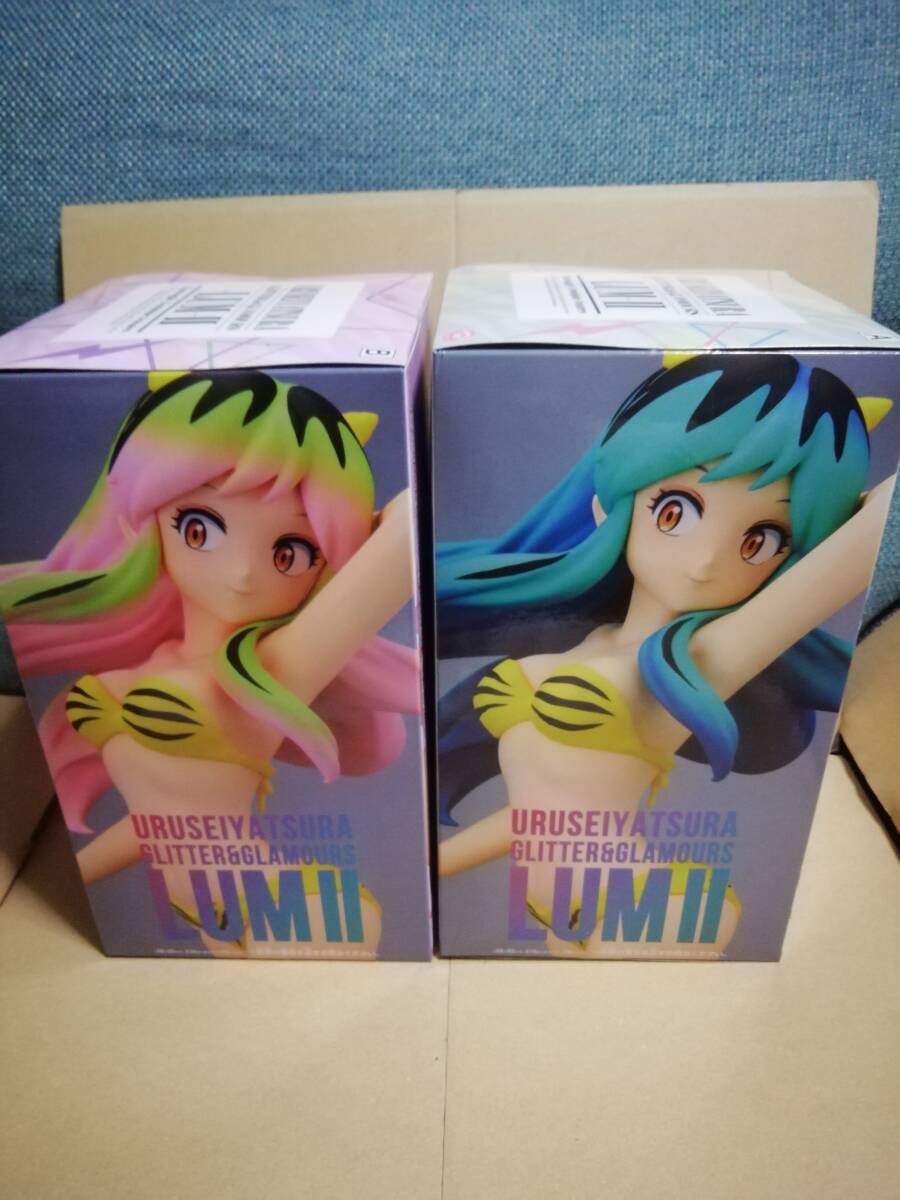 うる星やつら LUM Ⅱ GLITTER&GLAMOURS ラム ラムちゃん A B 2個セット フィギュア プライズ 未開封 バンプレスト_画像2