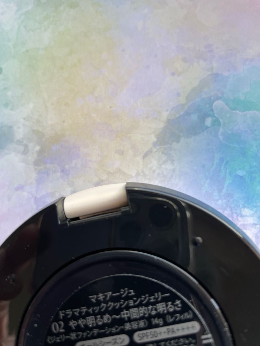【02×2点】マキアージュ・ドラマティッククッションジェリー02・コンパクト・パフ付き・クッションファンデ・美容液・本体・新品未