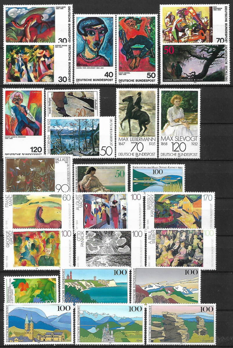 *1974~1994 year - Germany -[ picture stamp ]1 kind .,2 kind .,3 kind .- 31 kind unused (MNH)*ZR-422