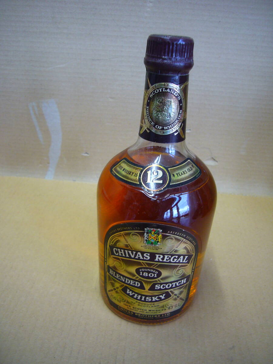  old sake CHIVAS REGAL 1801 BLENDED SCOTCH WHISKY 750ml 43° unopened goods out box attaching that time thing 