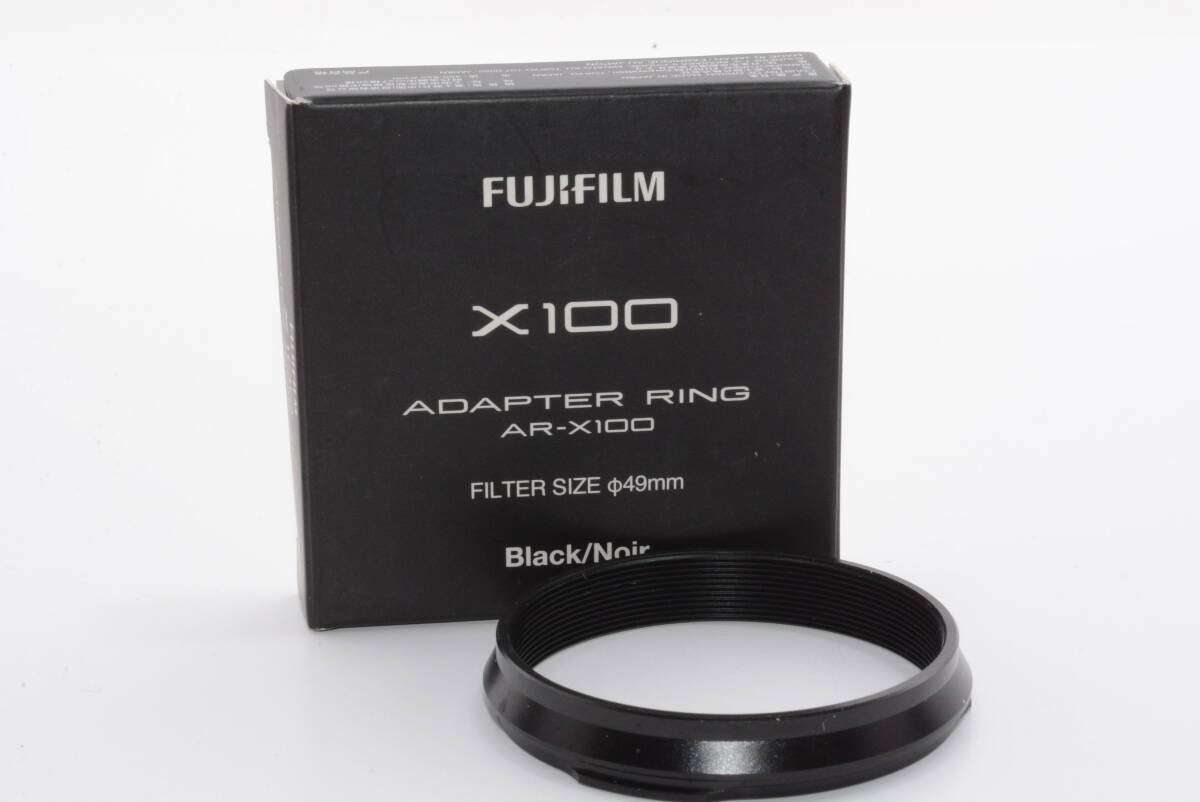 【外観特上級】FUJIFILM アダプターリング X100シリーズ用 ブラック AR-X100 B　#m7532_画像3