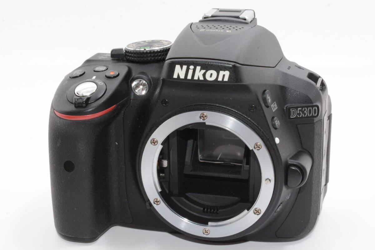 【外観特上級】Nikon デジタル一眼レフカメラ D5300 ブラック 2400万画素 3.2型液晶 D5300BK　#u0825