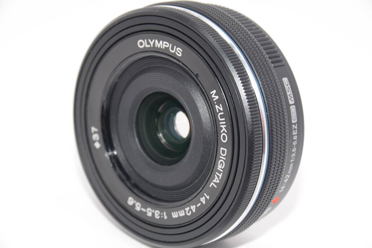 【外観特上級】OLYMPUS M.ZUIKO ED 14-42mm F3.5-5.6 EZ MSC ブラック #b0958の画像1