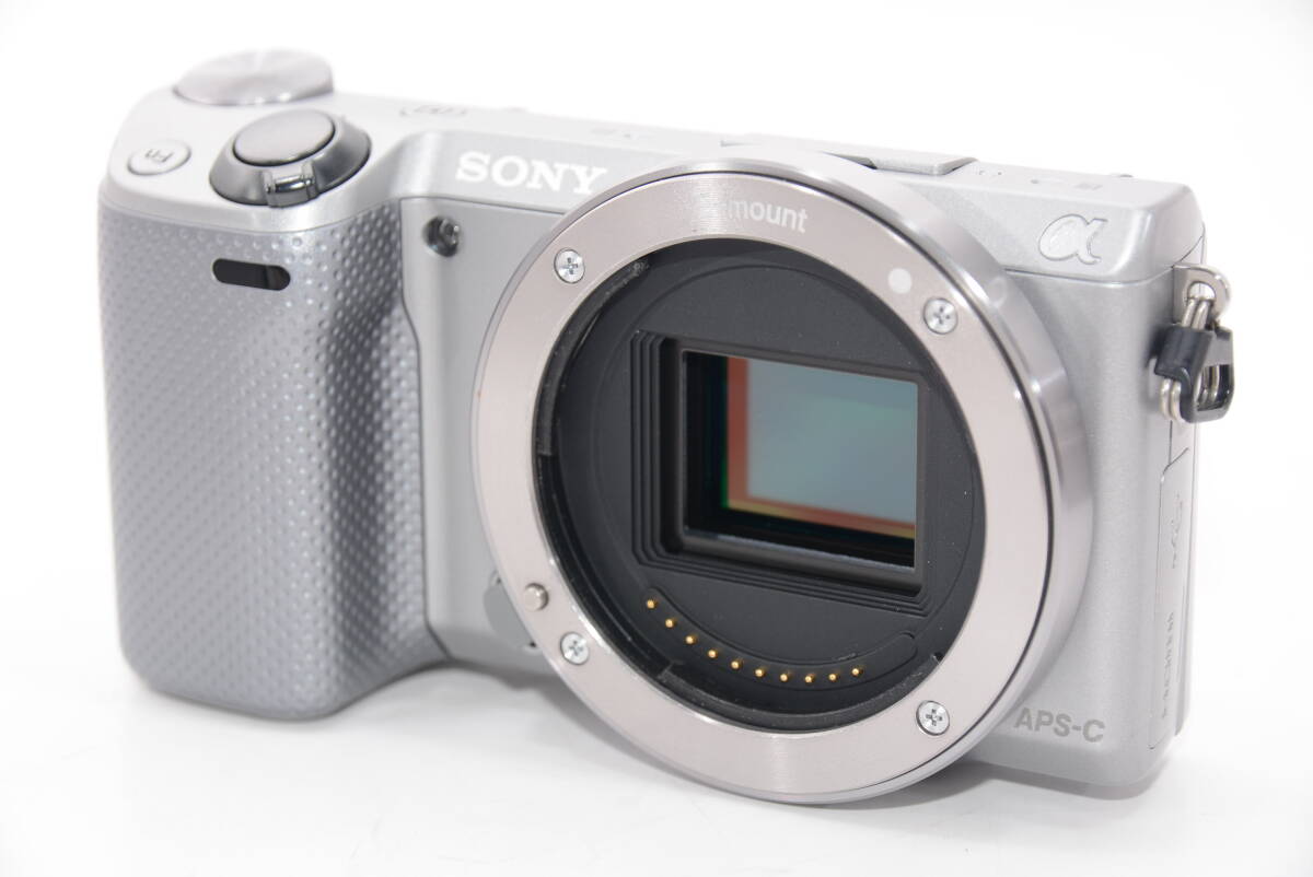 【外観特上級】ソニー SONY ミラーレス一眼α NEX-5 ダブルレンズキット シルバー NEX-5D/S　#a12243_画像2