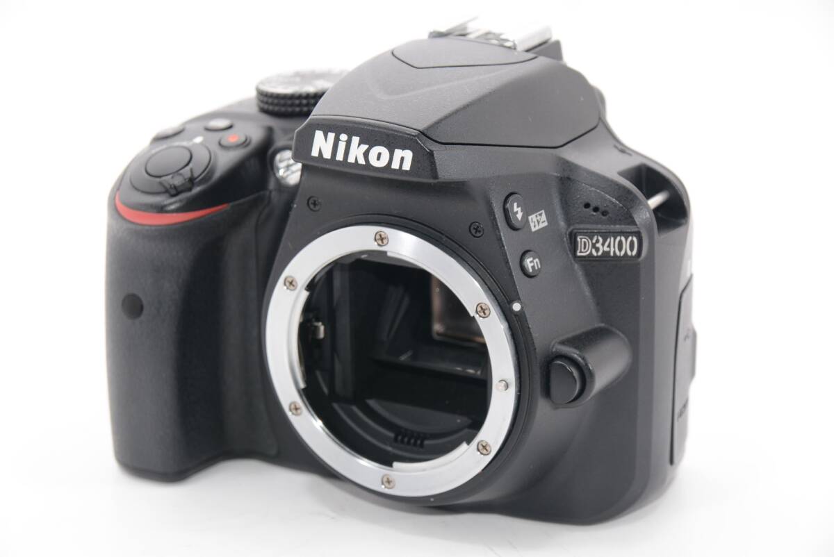 【外観特上級】Nikon デジタル一眼レフカメラ D3400 ダブルズームキット ブラック D3400WZBK_画像2