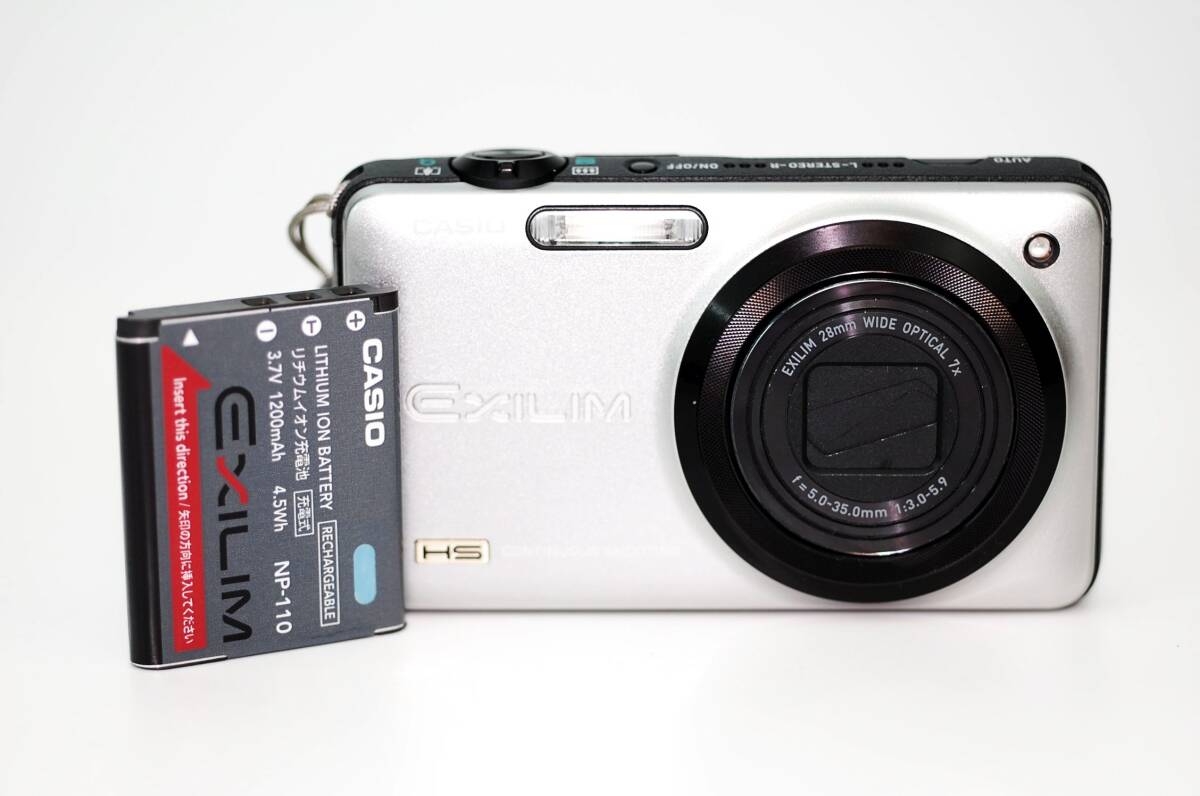 ■ 美品 ■ カシオ CASIO EXILIM EX-ZR10 HS コンパクトデジタルカメラ バッテリー付き_画像1