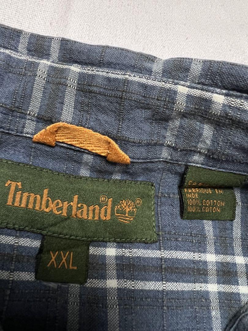 超希少 90s Timberland ワークシャツ 刺繍　ロゴ　XXL ティンバーランド