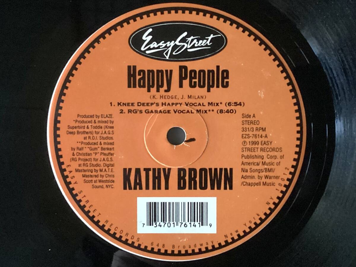 KATHY BROWN - HAPPY PEOPLE - USオリジナル12インチ / Knee Deep, Blaze_画像1