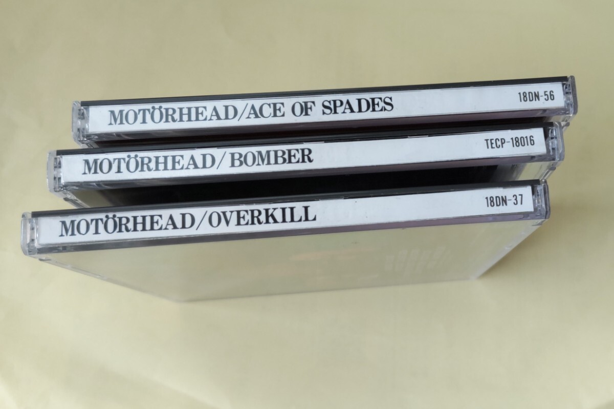 【裏ジャケの背に工作あり、お安く】【送料込みの価格です】MOTOROHEAD モーターヘッド Overkill Bomber Ace Of Spades ★テイチク盤3枚の画像7