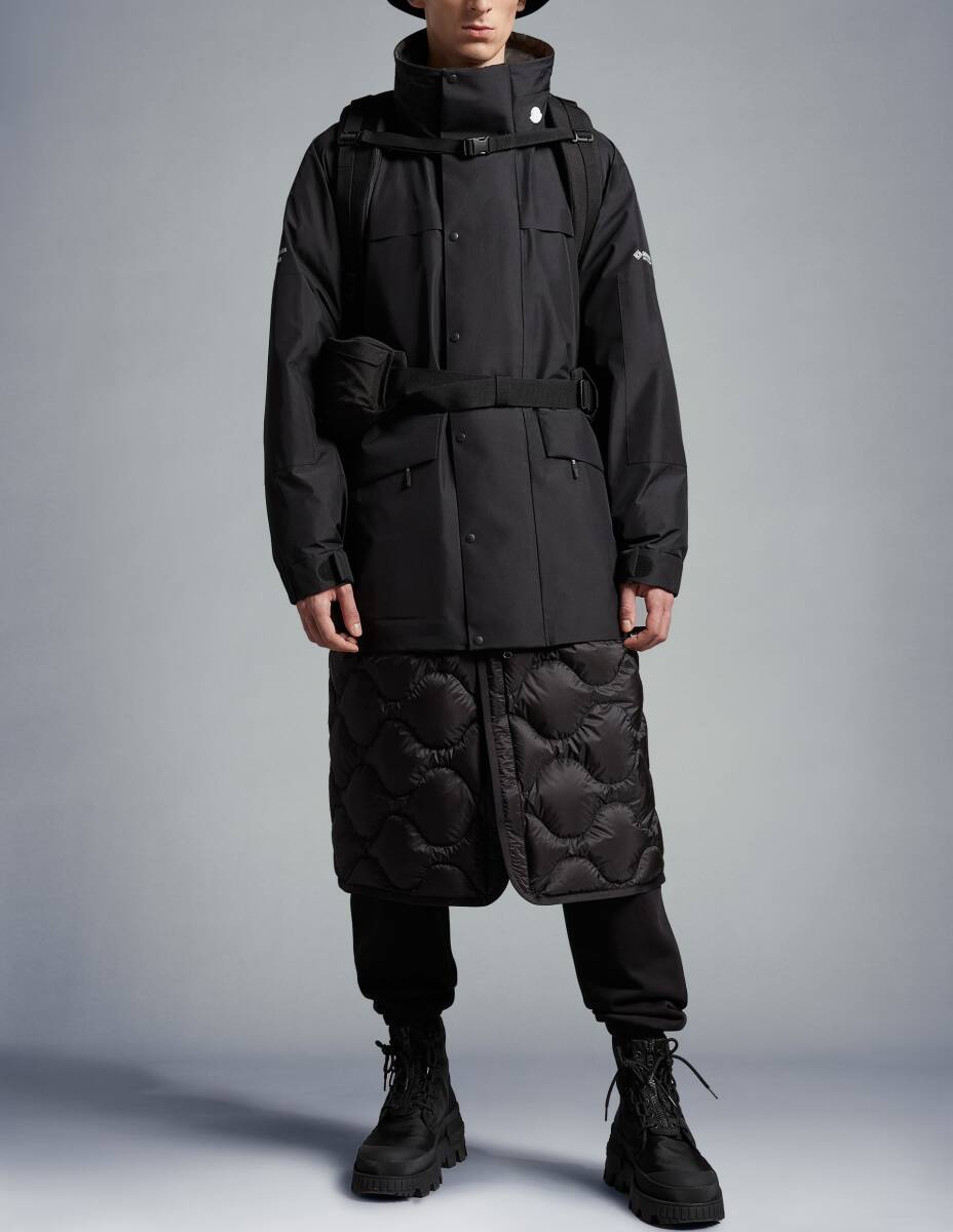 30万【モンクレール MONCLER x HYKE ハイク 新品 希少限定コラボ】◇通年対応◇進化ゴアテックスで街も快適◇全天候型ナイロンジャケット黒_画像9