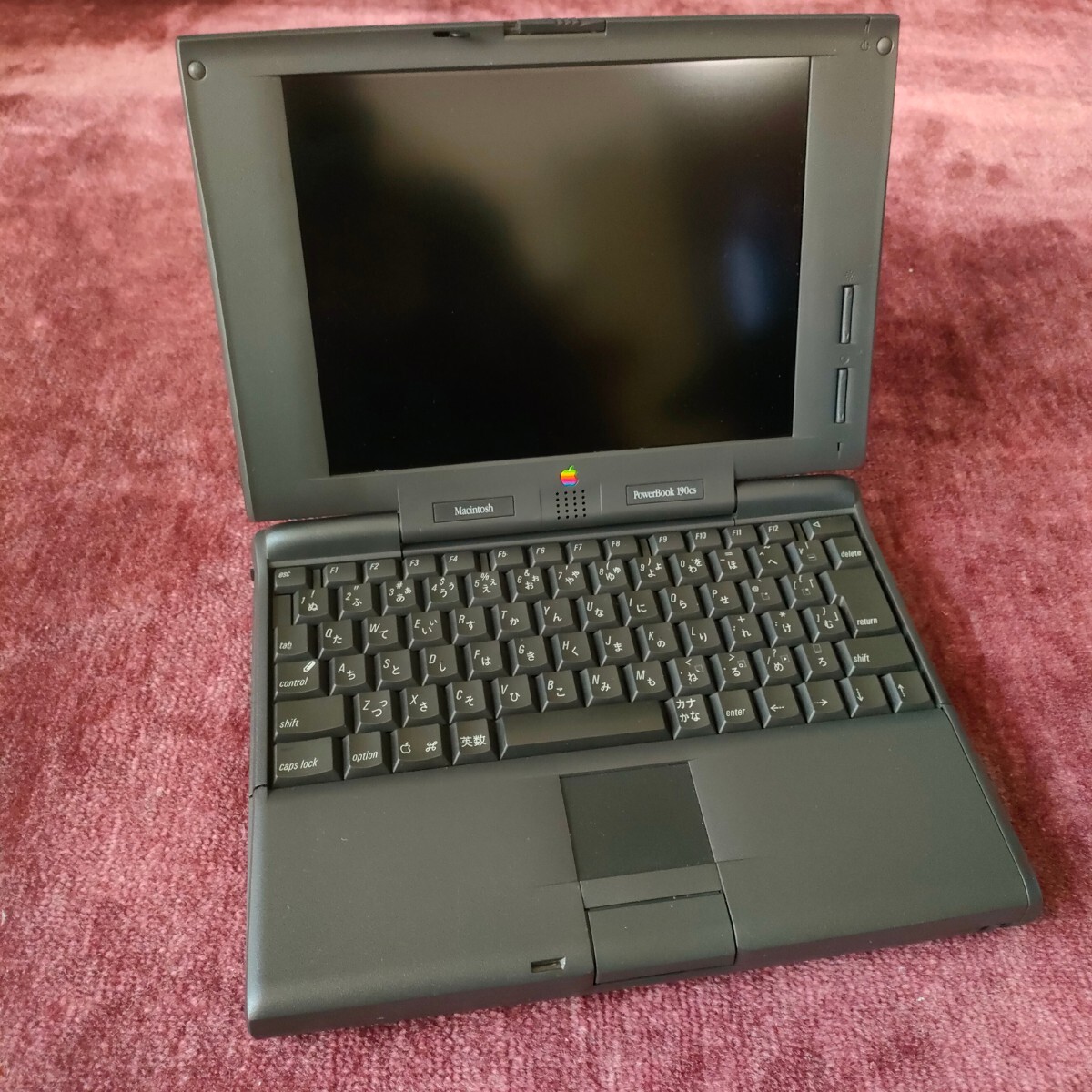 Apple PowerBook 190cs / M3047/33MHz 40MB 512MB MacOS8.0(英語) [詳細未確認] 起動OK /Old Mac /ACアダプター付属_画像8