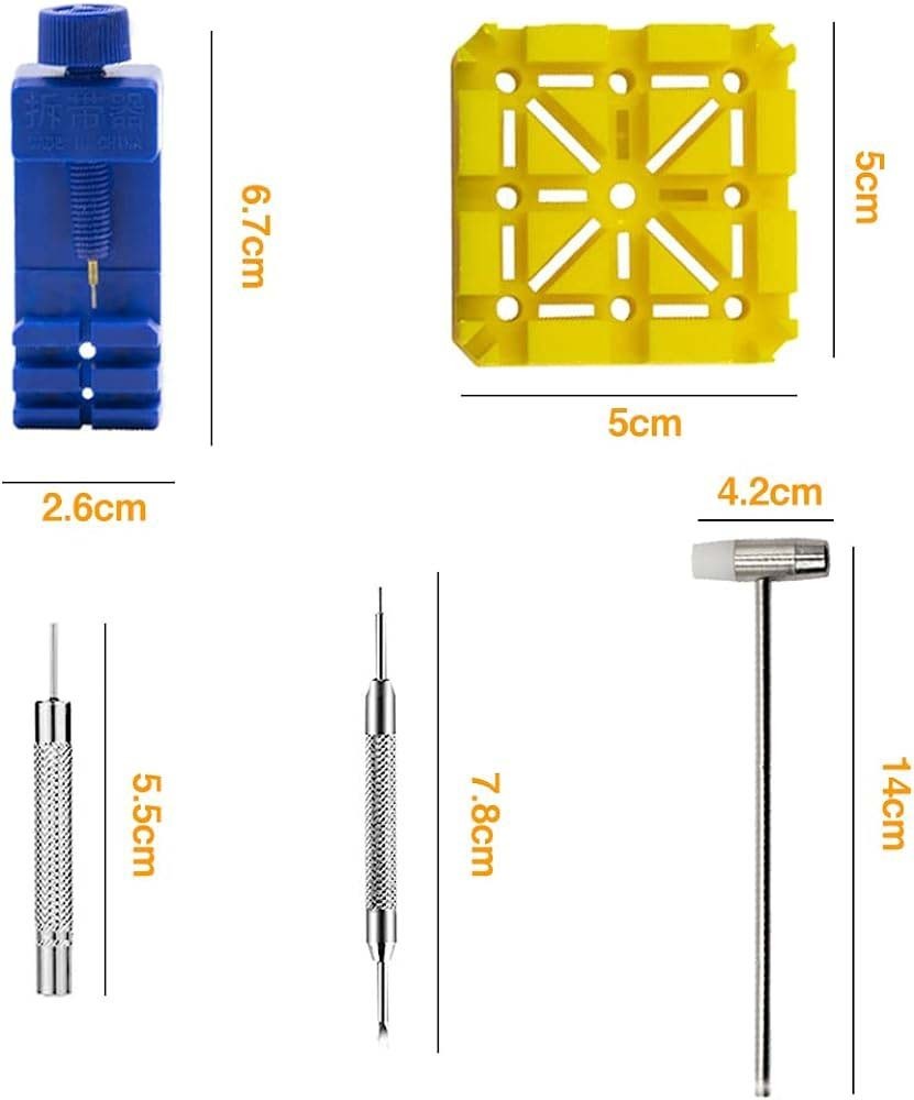 時計ベルト調整工具セット 時計 工具 腕時計バンド調整 バネ棒外し 腕時計 ピン抜き工具 調整工具の画像2