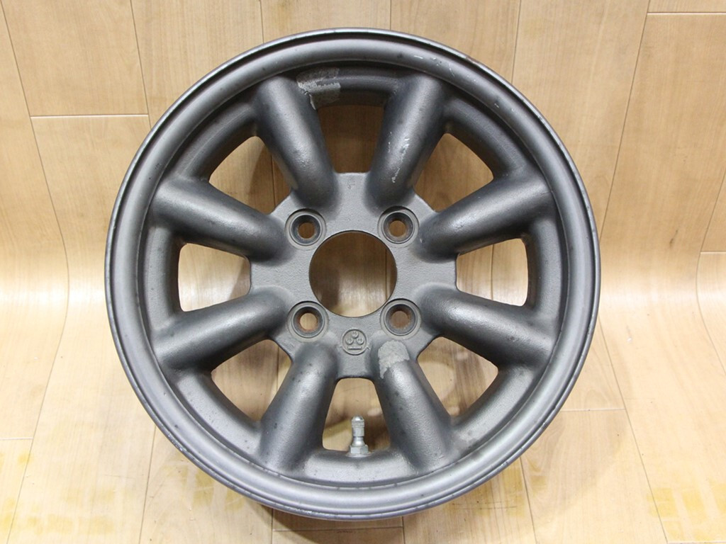 B362 旧車 希少 軽量 ワタナベ Bタイプ 13X6J+22 PCD101.65 1本 ローバーミニ 旧型 ミニ MINI ミニクーパー 珍品 手渡し可能です 山梨県_画像1