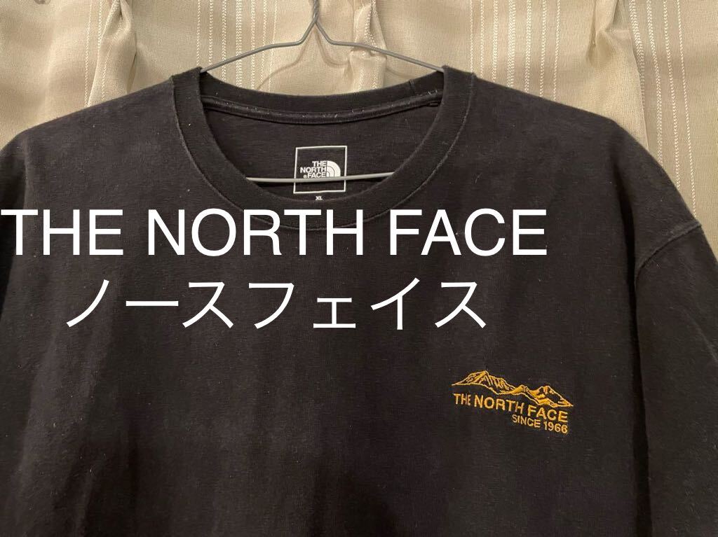 THE NORTH FACE ザ ノースフェイス アウトドア Tシャツ XL ワンポイント グラフィックティー 刺繍 両面 NT32334 キャンプ 釣り 登山の画像1