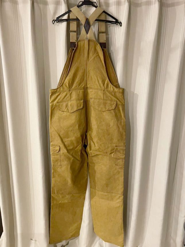 FILSON フィルソン OIL FINISH DOUBLE TIN BIBS 15oz オイルド加工 コーディング オーバーオール ティンクロス USA製 w34_画像4