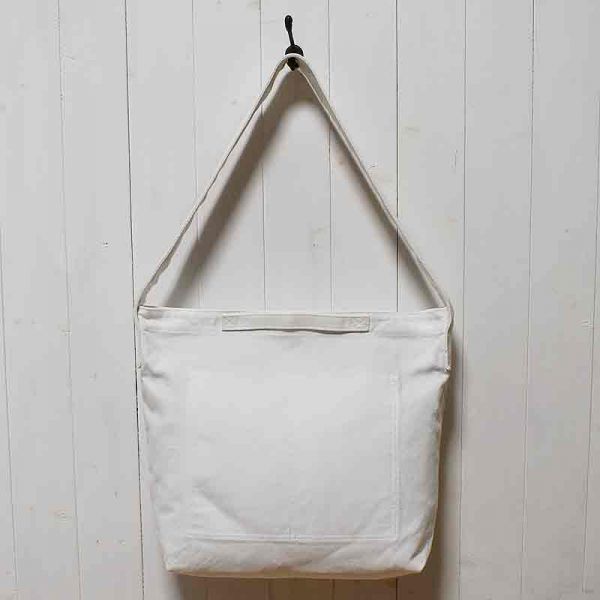 MHL. HEAVY CANVASショルダーバッグ 2WAYトート 白 1424 3