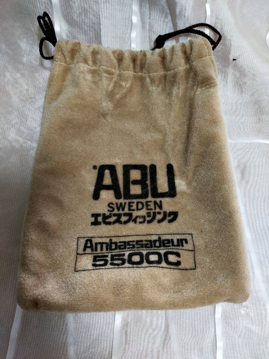 中古◆袋のみ◆ABU アブ リール5500cc の袋 ◆OLD ABU【希少】の画像1