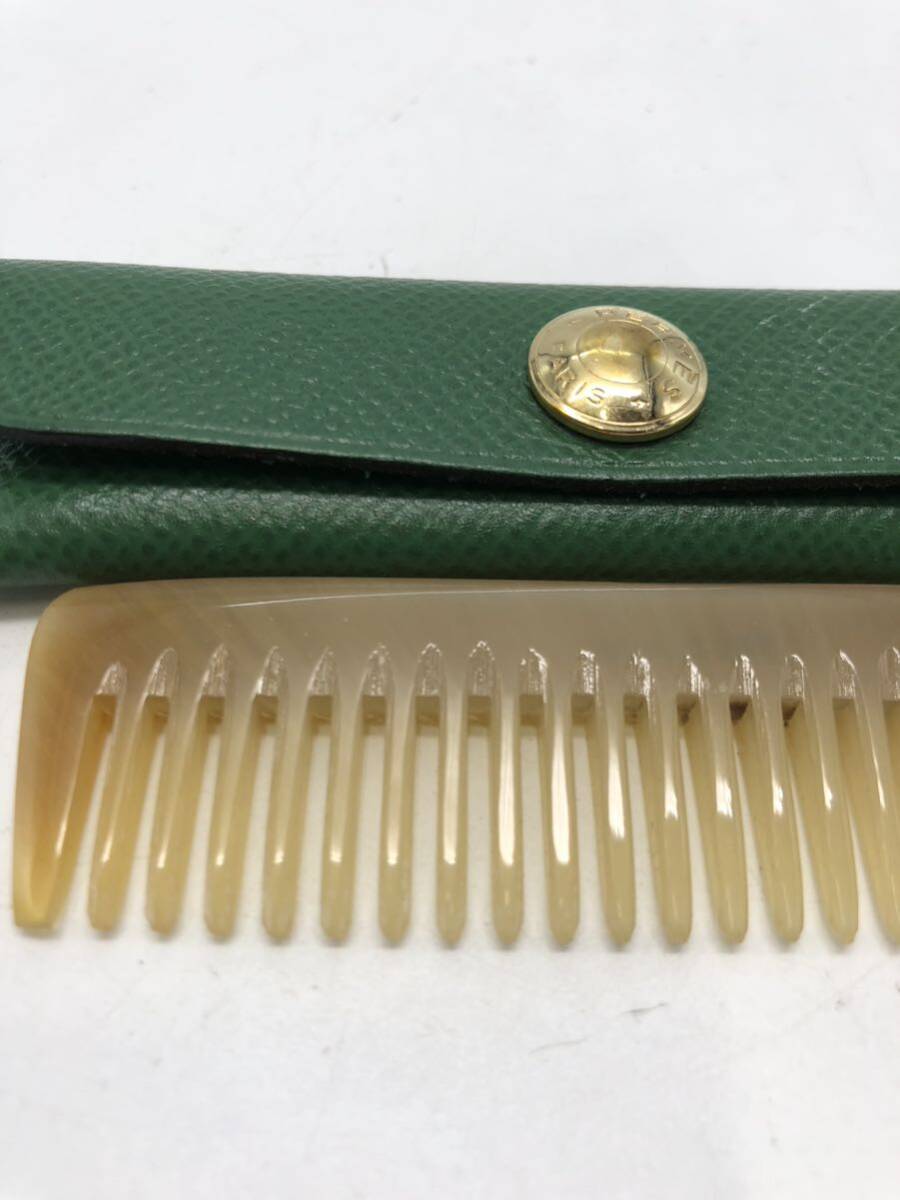  forest used * Hermes *HERMES hair brush hair comb . comb case attaching 