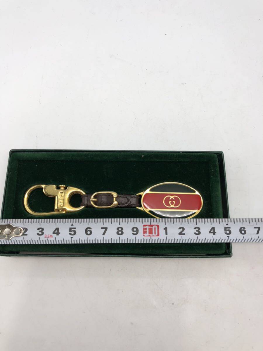 GUCCI グッチ ゴールド キーホルダー キーリング オールドグッチの画像3