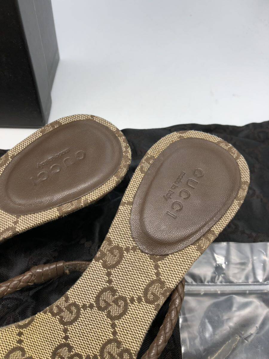 GUCCI グッチサンダル ヒール GG 6 1/2の画像4