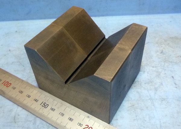 FB876 V溝ブロック ヤゲン台 80.1×35.4×H57 2点セット 中古
