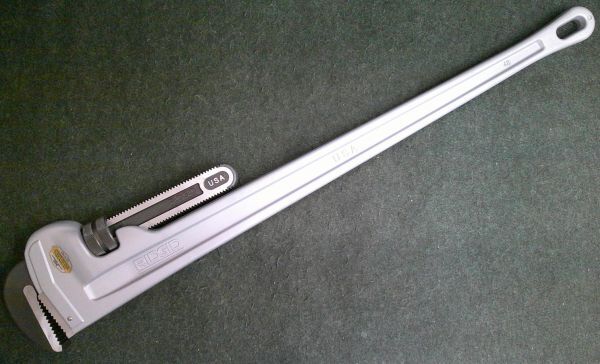 Yahoo!オークション - 中古 RIDGIT リジッド アルミ直管レンチ Yahoo!オークション - 中古 RIDGIT リジッド アルミ直管レンチ