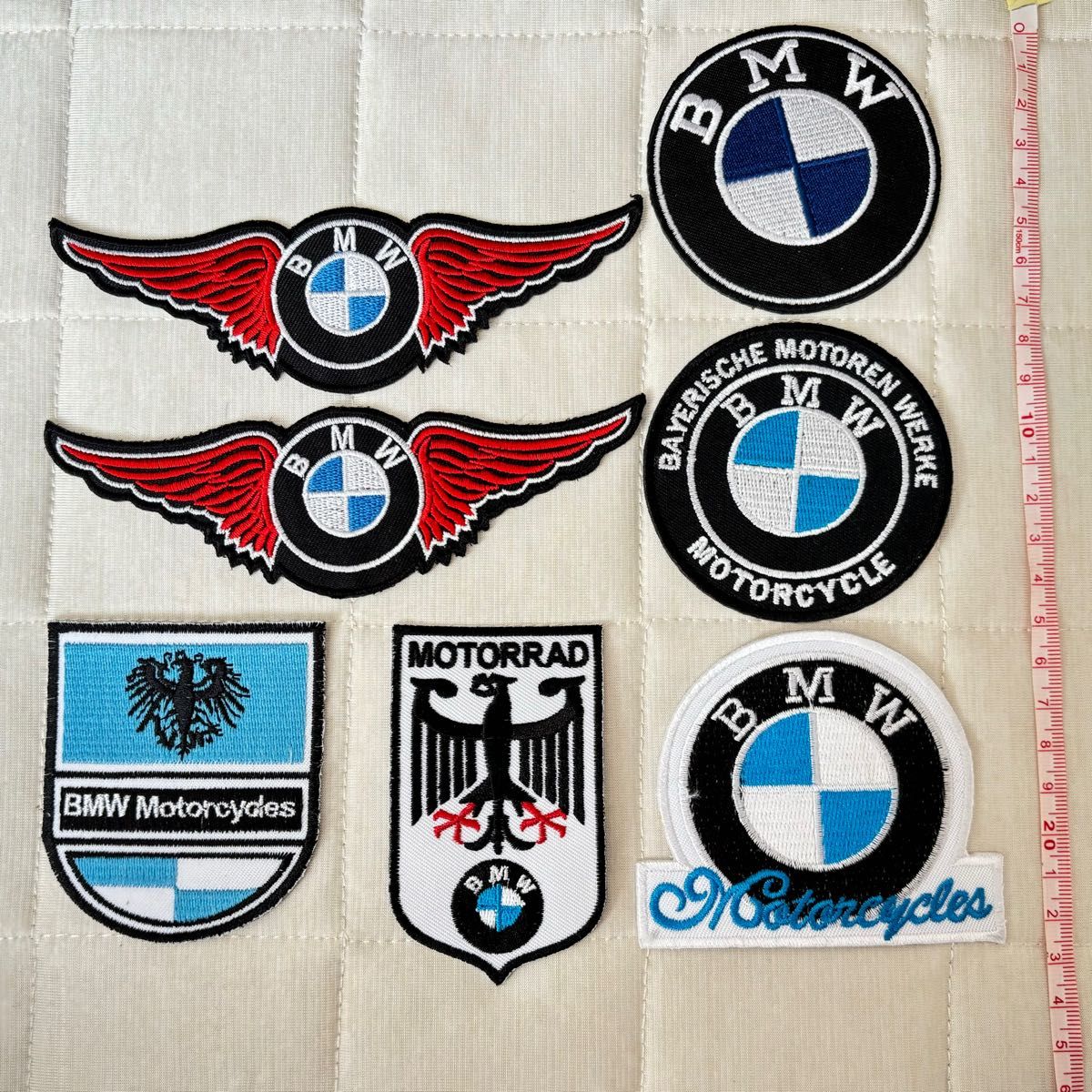 BMWワッペン 刺繍ワッペン アイロンワッペン 7枚 ヴィンテージワッペン