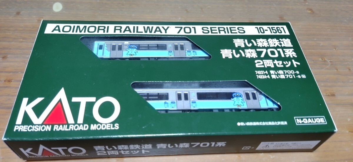 1円スタート KATO 青い森鉄道701系 2両セット 動力車のみ室内灯付き 商品説明をお読み下さい_画像1