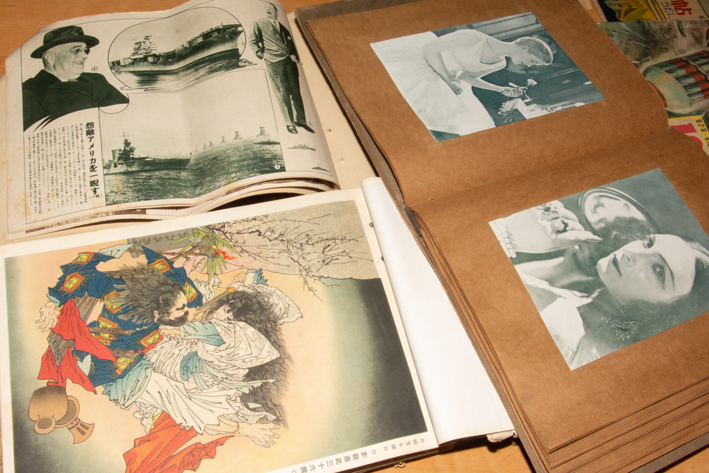 戦前 雑誌 スクラップブック 古地図 写真帳 美人画 旧日本軍 戦争 史料 動く実験室 歴史写真_画像6