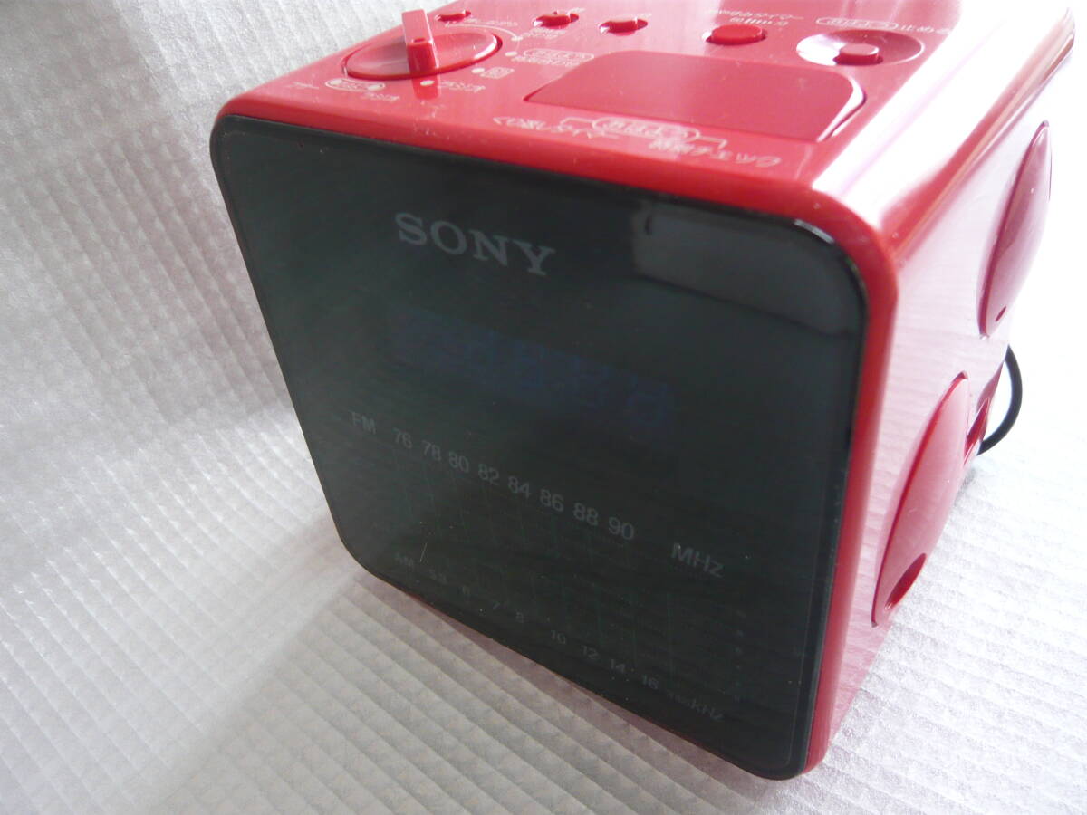 SONY/ラジオ/ICF-C10/FM-AM/2 BANDS/デジタル時計機能付き/昭和レトロ/アンティーク★美品★_画像6