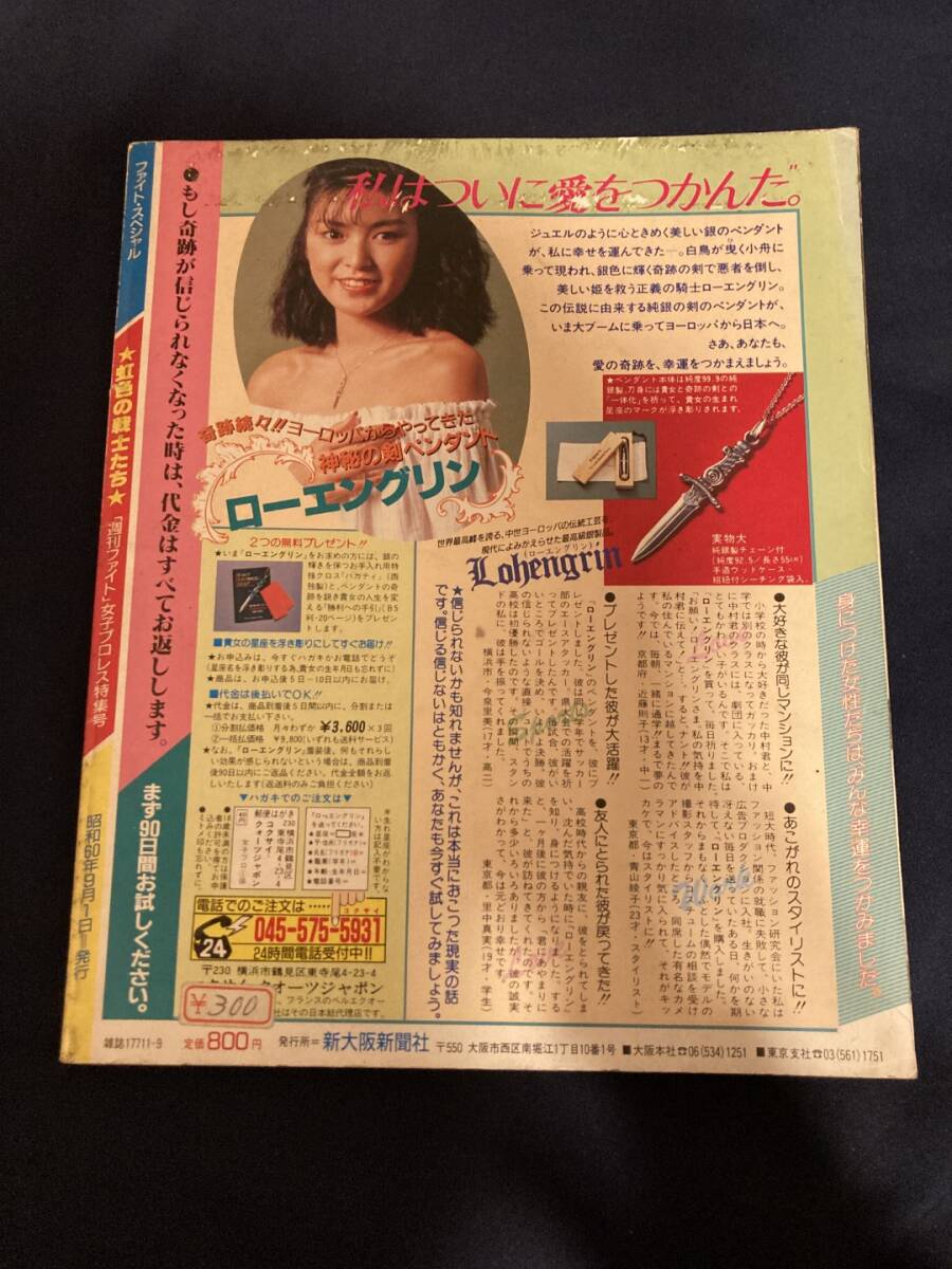 ◎【403】虹色の戦士たち 女子プロレス軍団のすべて 週刊ファイト特別号 1985.9 _画像2