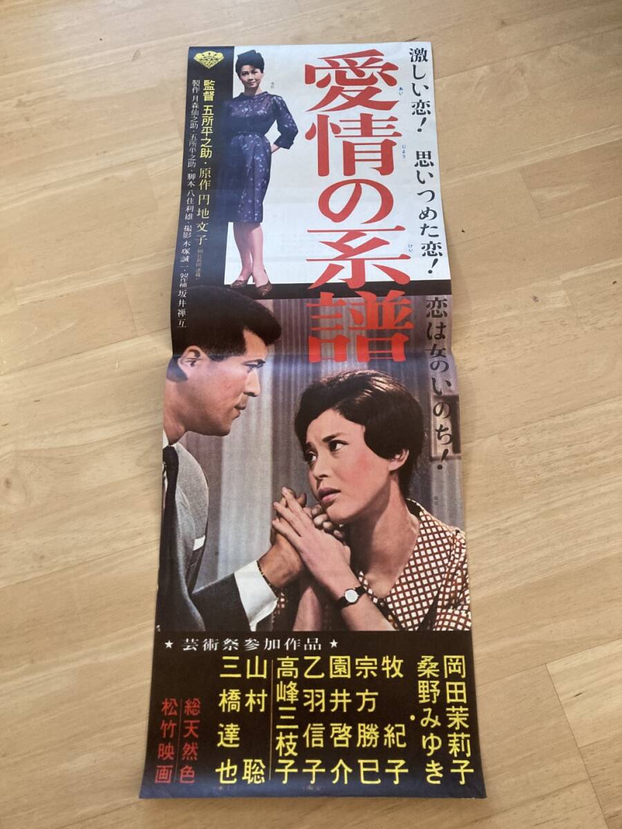 ◎【402】愛情の系譜 松竹映画 映画プレスシート スピードポスター_画像1