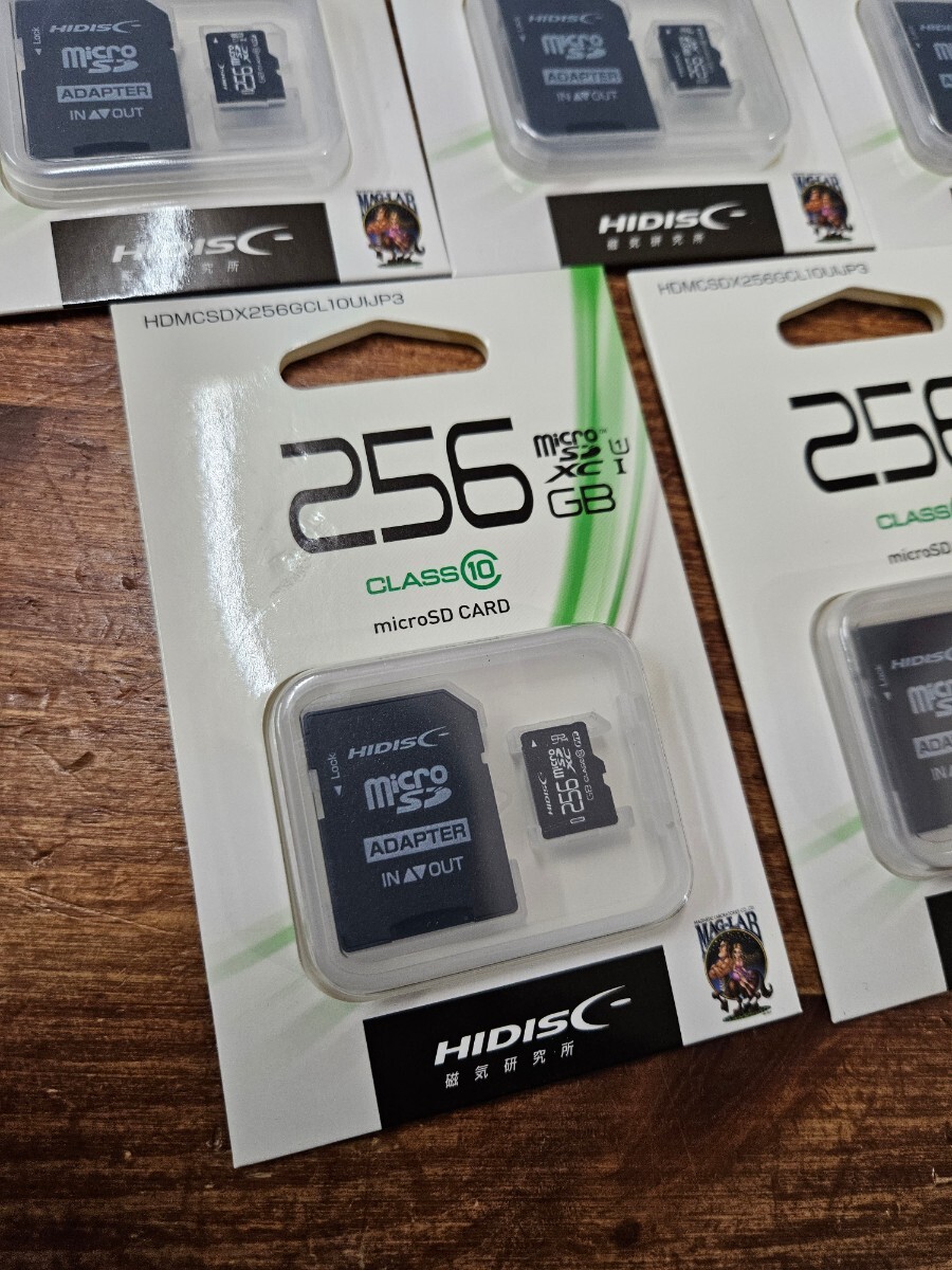 新品☆Micro SDXC256GB 5枚セット Micro SD メモリーカード HI-DISC HDMCSDX256GCL10UIJP3 SDカード_画像2