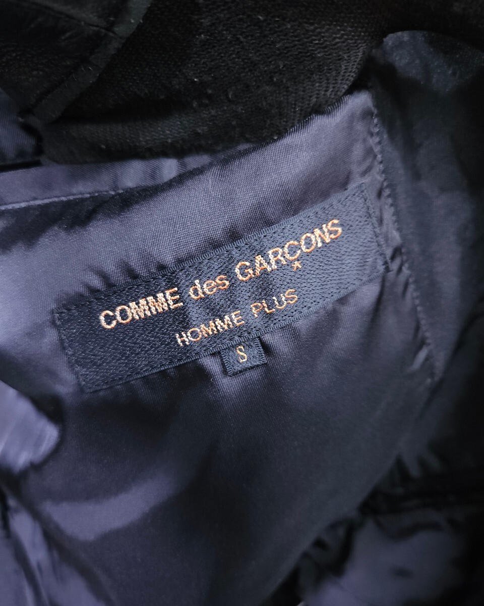 美品☆COMME des GARCONS HOMME PLUS コムデギャルソンオムプリュス PF-J059 製品加工 アシンメトリー テーラードジャケット メンズS 変形_画像7