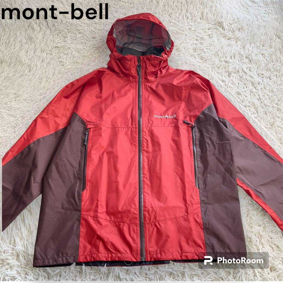 美品 mont-bell モンベル GORE-TEX ストームクルーザージャケット XL キャンプ 登山 トレッキング 通勤通学 フェス ゴアテックス_画像1