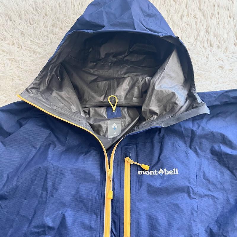 美品 mont-bell モンベル トレントフライヤージャケット ゴアテックス GORE-TEX ネイビー M アウトドア キャンプ 登山 トレッキング フェス_画像6