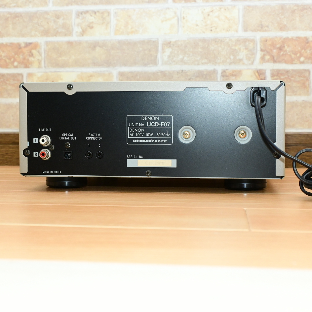 DENON UCD-F07 Personal Component System Compact Disc Player デノン 小型 CDプレーヤー_画像6