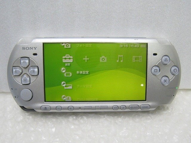 PK15984S★SONY★PSP本体 ミスティックシルバー★PSP-3000★動作品★_画像2