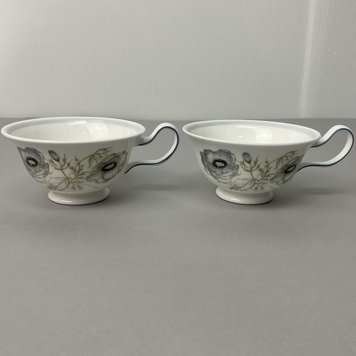 WEDGWOOD ウェッジウッド グレンミスト カップ&ソーサー 2客 花柄 ティーカップ コーヒーカップ【Y1391】_画像5