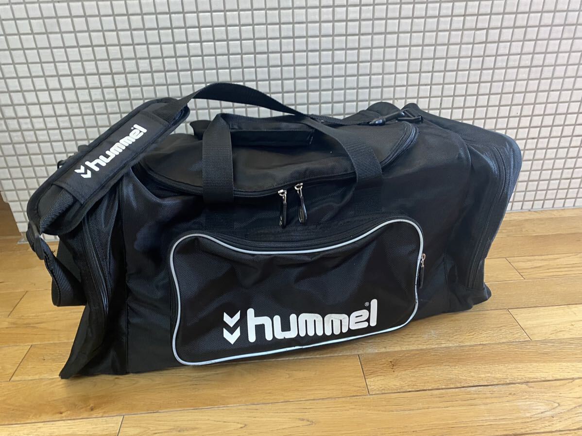 ヒュンメル チーム ボストン バッグ サッカー ボストンバッグ 大きいサイズ スポーツバッグ hummel 横70CM 縦31CM 幅31CMの画像8