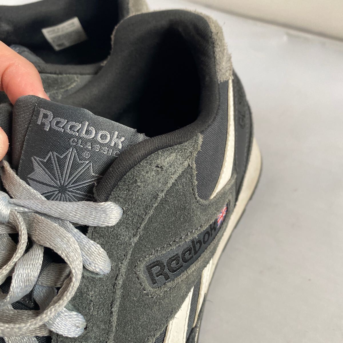 セール 即決1円 リーボック REEBOK CLASSIC GL3000 ネイビー 26,5cm クラシック シンプル カジュアル スエード レザーナイロン Reebokの画像2