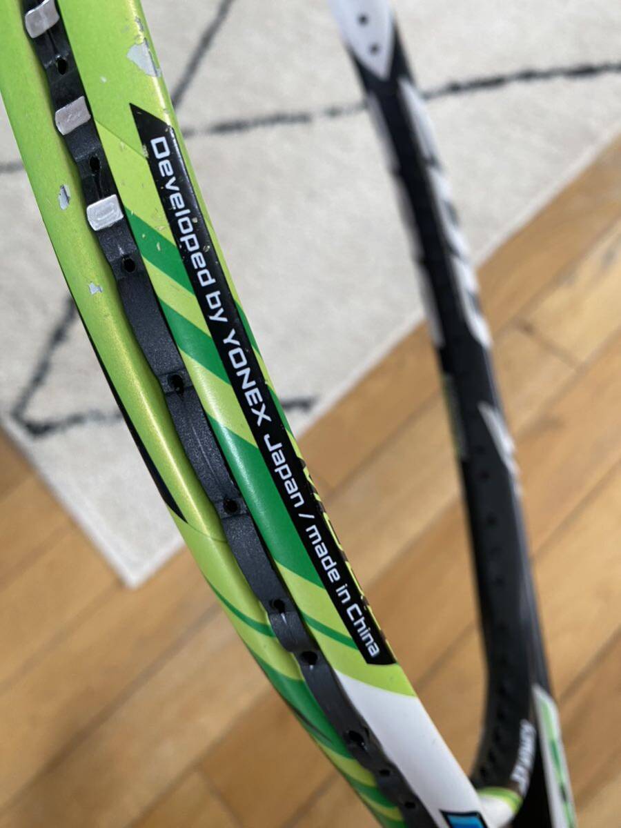 セール 即決1円 YONEX MP200XF MUSCLE POWER XF ヨネックス ソフトテニス ラケット マッスルパワー200 ホワイト 白 軟式 テニス ラケット_画像6