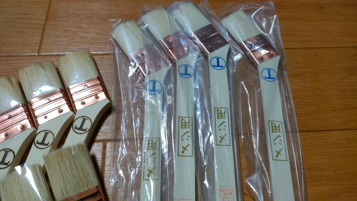 油性用刷毛(在庫1セットのみ)3種21本