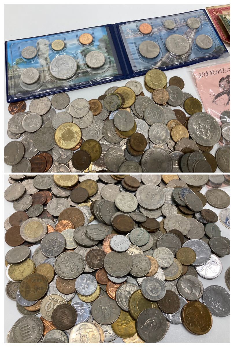 外国銭 銀貨（硬貨 紙幣）大量 おまとめ 約1770g以上 （アメリカ ドル マレーシア 韓国 中国 等）の画像4
