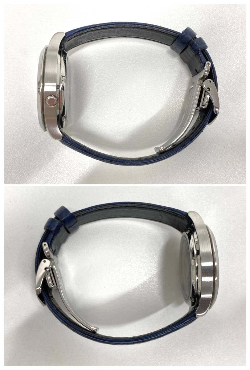 【38275】SEIKO 5 セイコー ファイブ 7S26-02J0 自動巻き AT 青文字盤 メンズ 腕時計 稼動 シースルーバック 付属品多数 純正金属ベルト _画像8