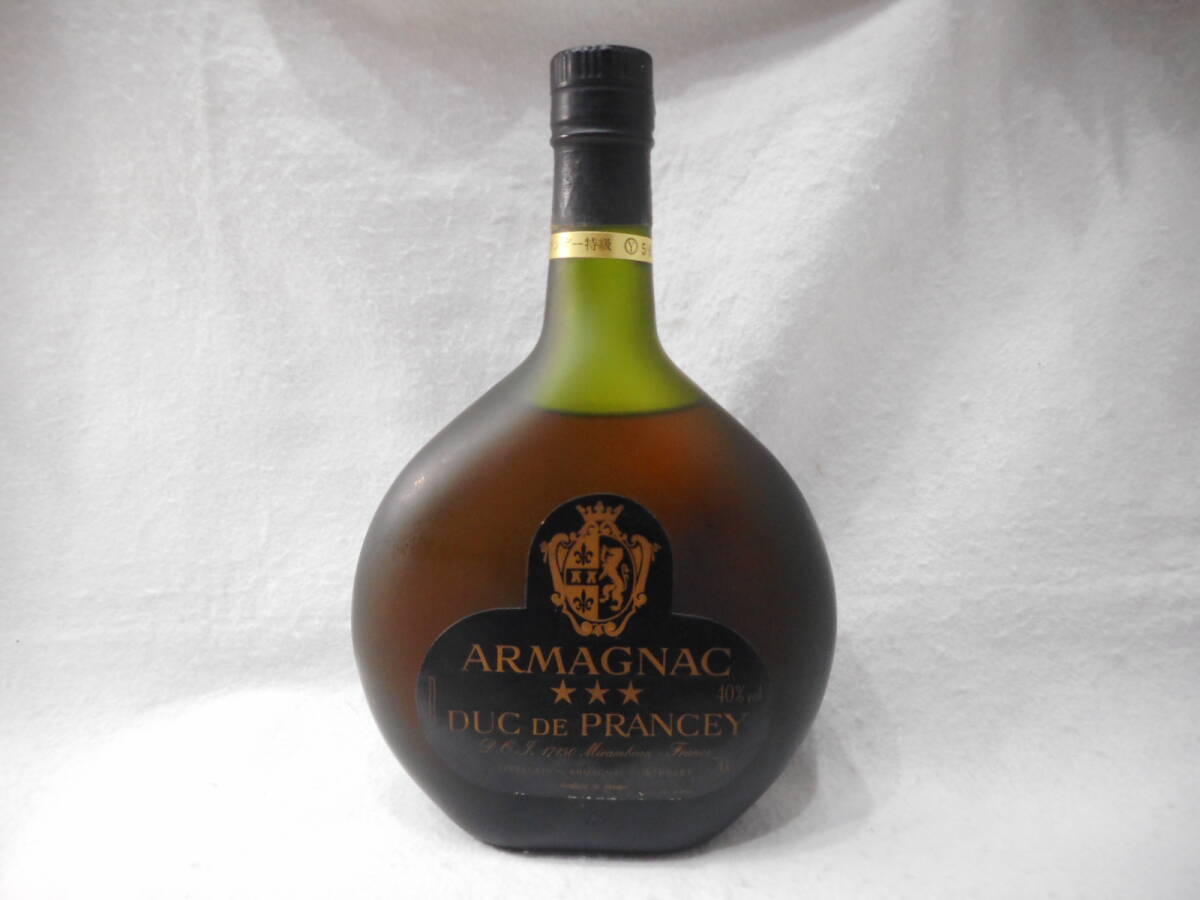 ◇古酒　洋酒　ARMAGNAC DUC DE PRANCEY　ブランデー　特級　700ml　40%　未開栓　箱無し_画像1