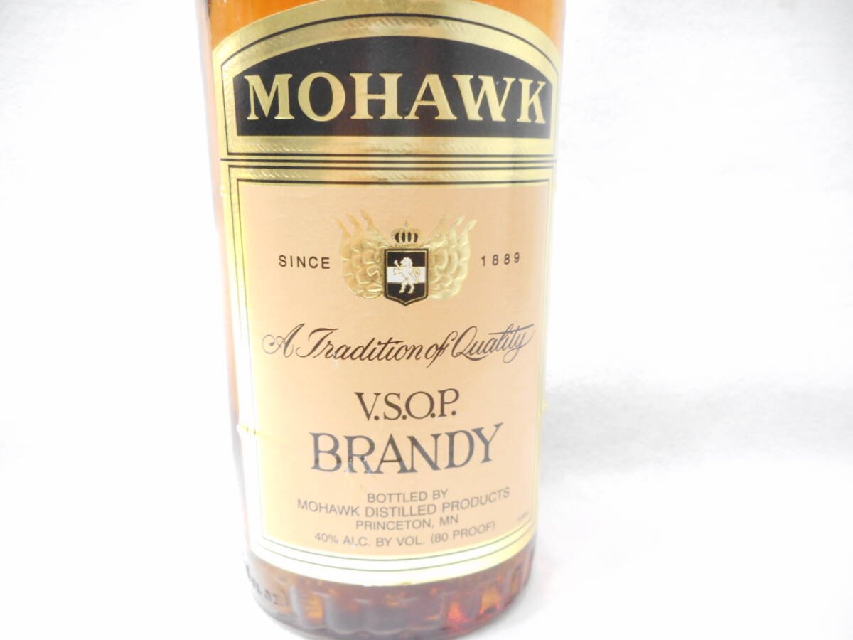 ◇古酒 洋酒 MOHAWK モホーク VSOP 750ml  40% ブランデー 未開栓 箱無しの画像7