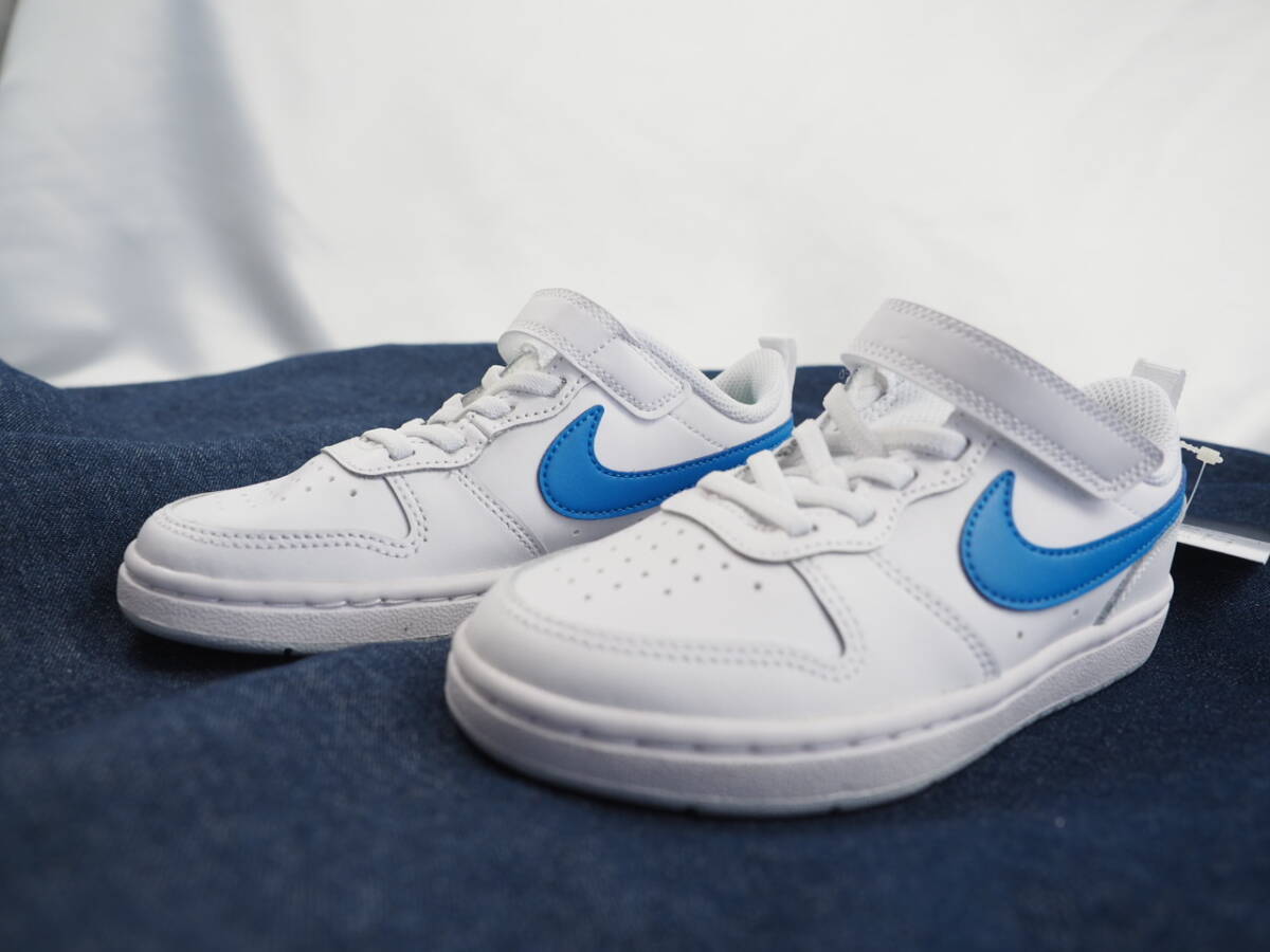 送料510円～新学期準備◆新品◆NIKE◆ナイキ◆紐はゴムタイプ◆コート ボロー LOW 2◆18㎝_画像4