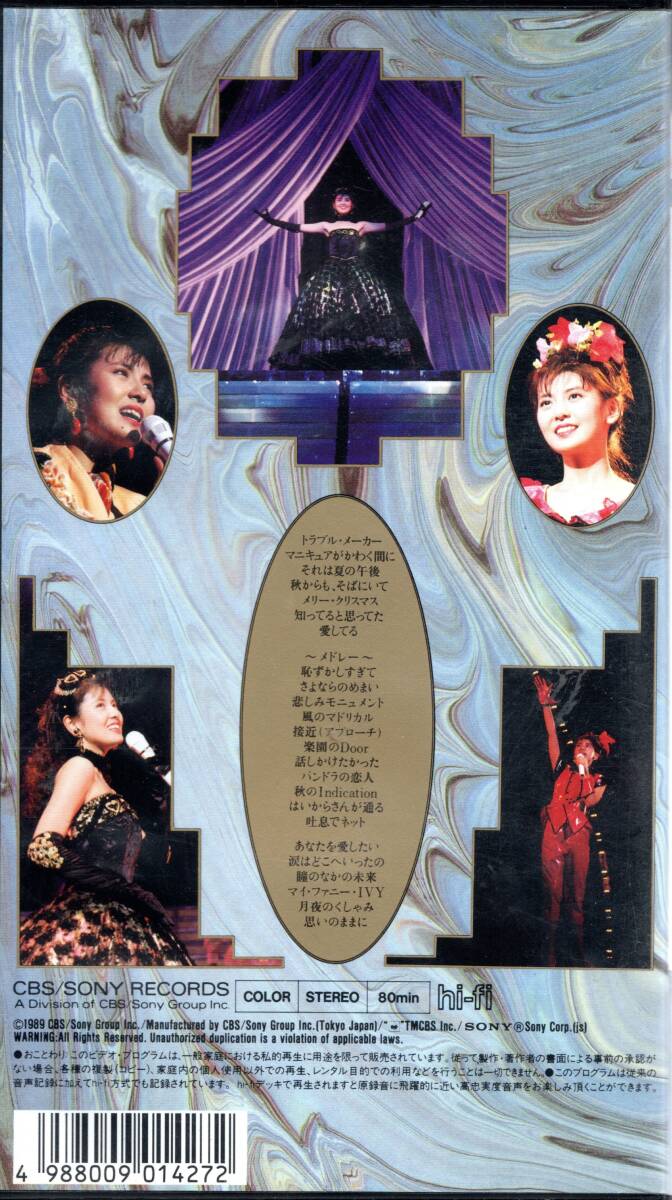 南野陽子 SUMMER CONCERT '89 思いのままに　VHSビデオ_画像2